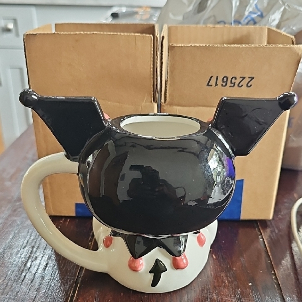 Blue Sky Character Mug with Black and Pink Accents - Picture 3 of 6